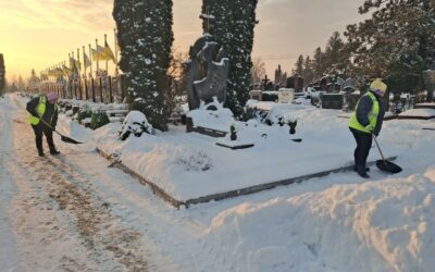 В умовах зимової негоди виконуємо роботи з благоустрою